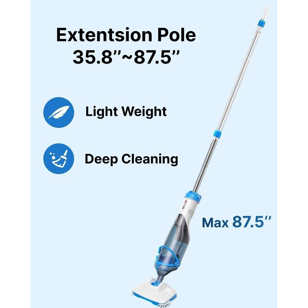 Pool Vacuum for Above Ground Pools inground Pools Rechargeable Handheld Cleane - Picture 4 of 9